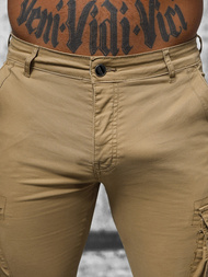 Moške Hlače Chino Jogger Bež OZONEE NB/MP0202K