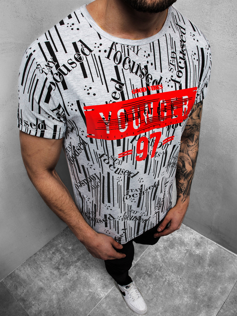 Moška majica siva OZONEE JS/KS1993Z