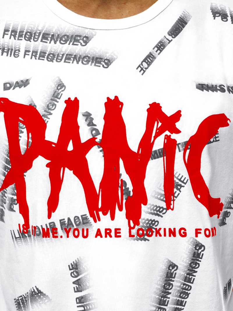 Moška majica bela OZONEE JS/KS1998Z