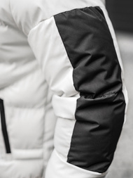 Moška zimska jakna bela OZONEE O/M798