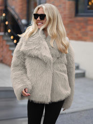 Ženska jakna sivo-bež OZONEE JS/61M8515/92