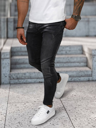 Moške Kavbojke Črne OZONEE NB/MP0025NZ