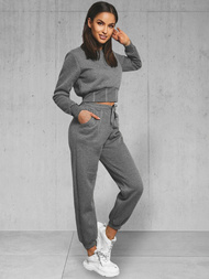 Ženski dvodelni komplet trenirka grafitni OZONEE JS/8C78/5