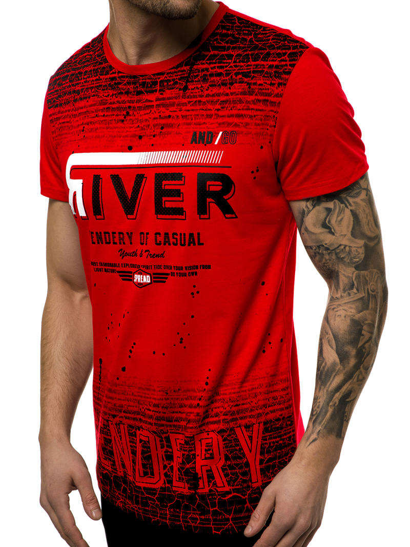 Moška majica rdeča OZONEE JS/SS10960