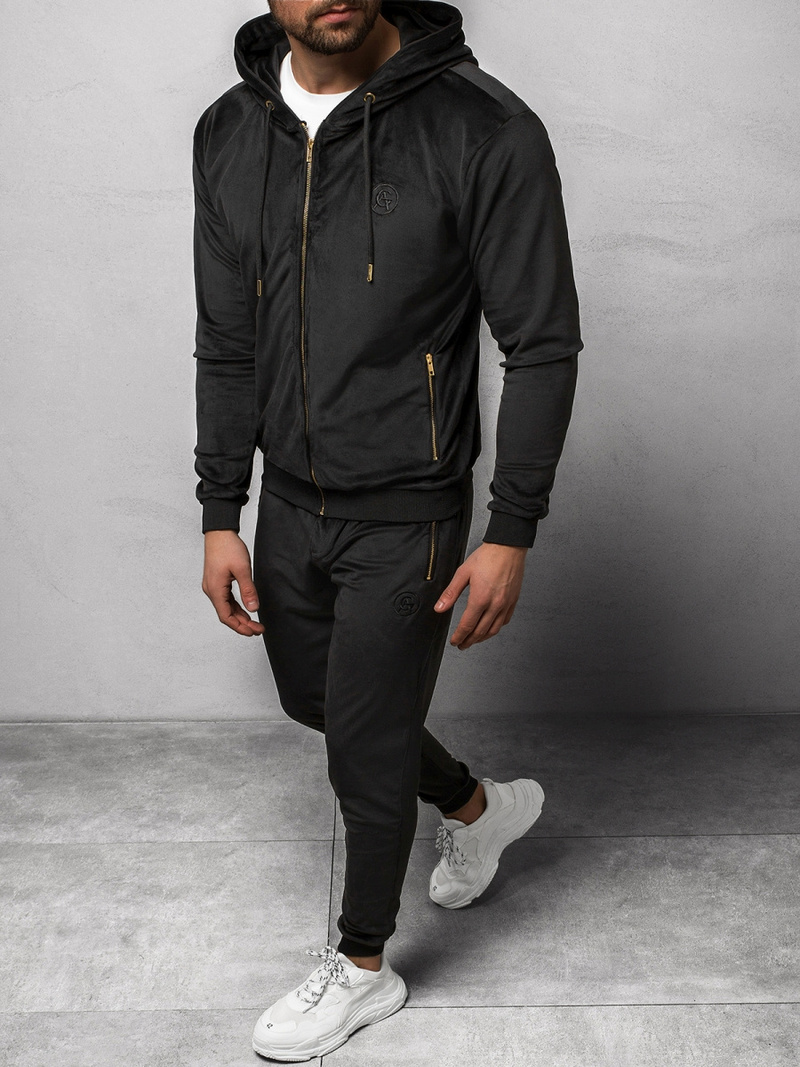 Moška trenirka črna OZONEE O/12128