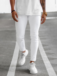 Moške kavbojke bele OZONEE E/5348/01Z