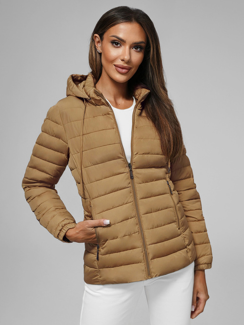 Ženska jakna temno bež OZONEE JS/16M9103/84