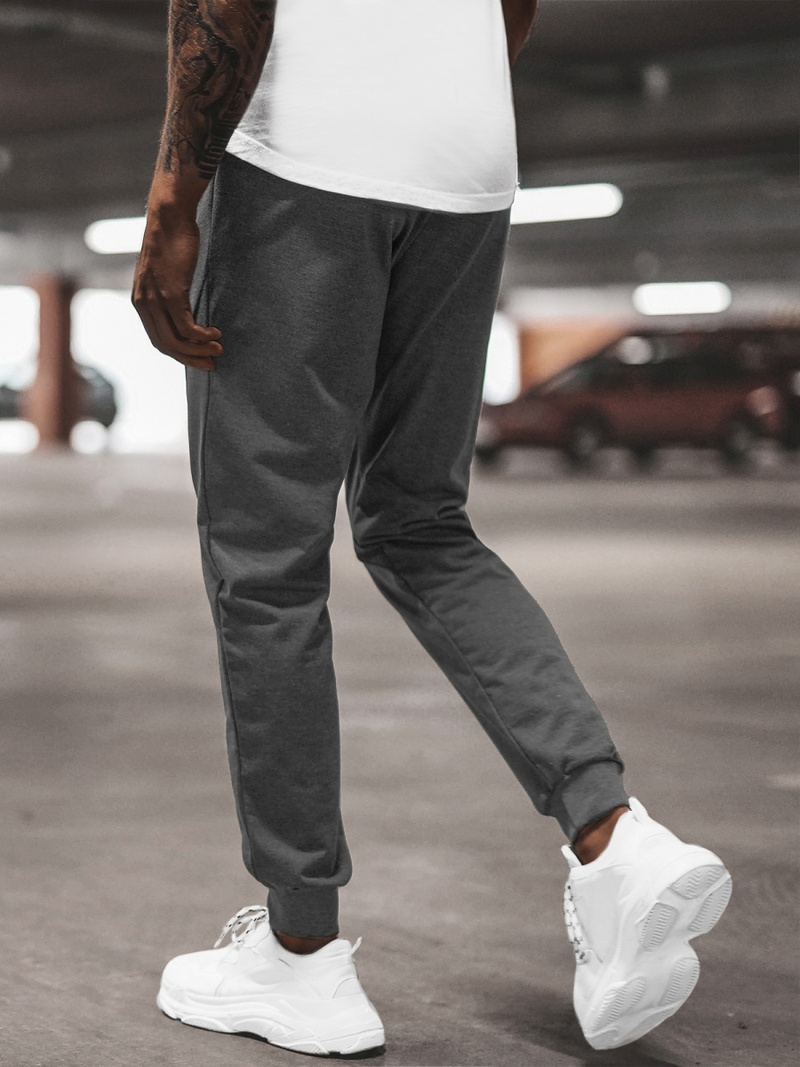 Moške športne hlače grafitne OZONEE JS/68K10350Z