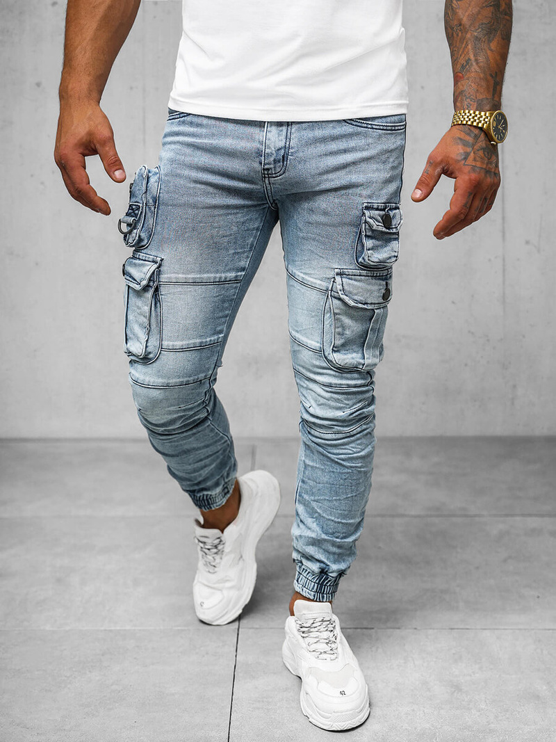 Moške hlače jogger modre OZONEE O/E9920