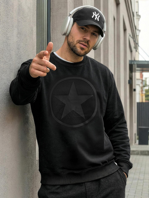 Moška jopa črna OZONEE JS/8B1991/3