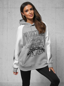 Jopa s kapuco siva OZONEE O/SWE23037Z