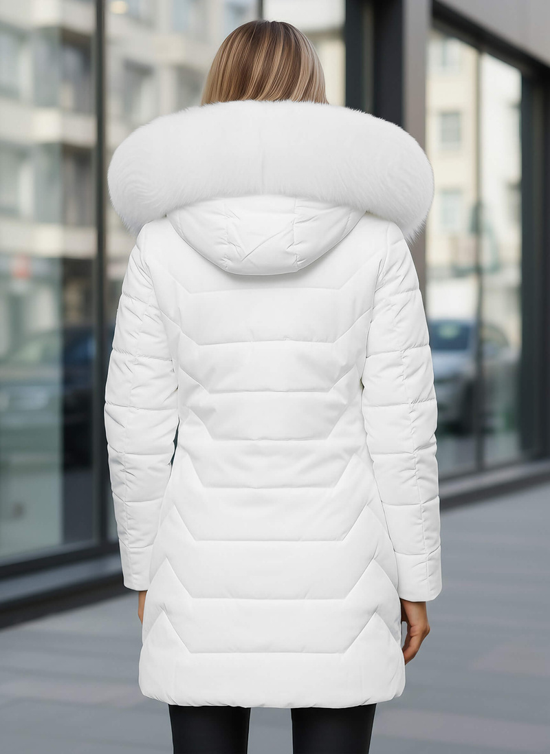 Ženska jakna bela OZONEE JS/16M9121/281Z