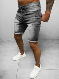 Moške Kratke Jeans Hlače Črne OZONEE NB/MP0044N