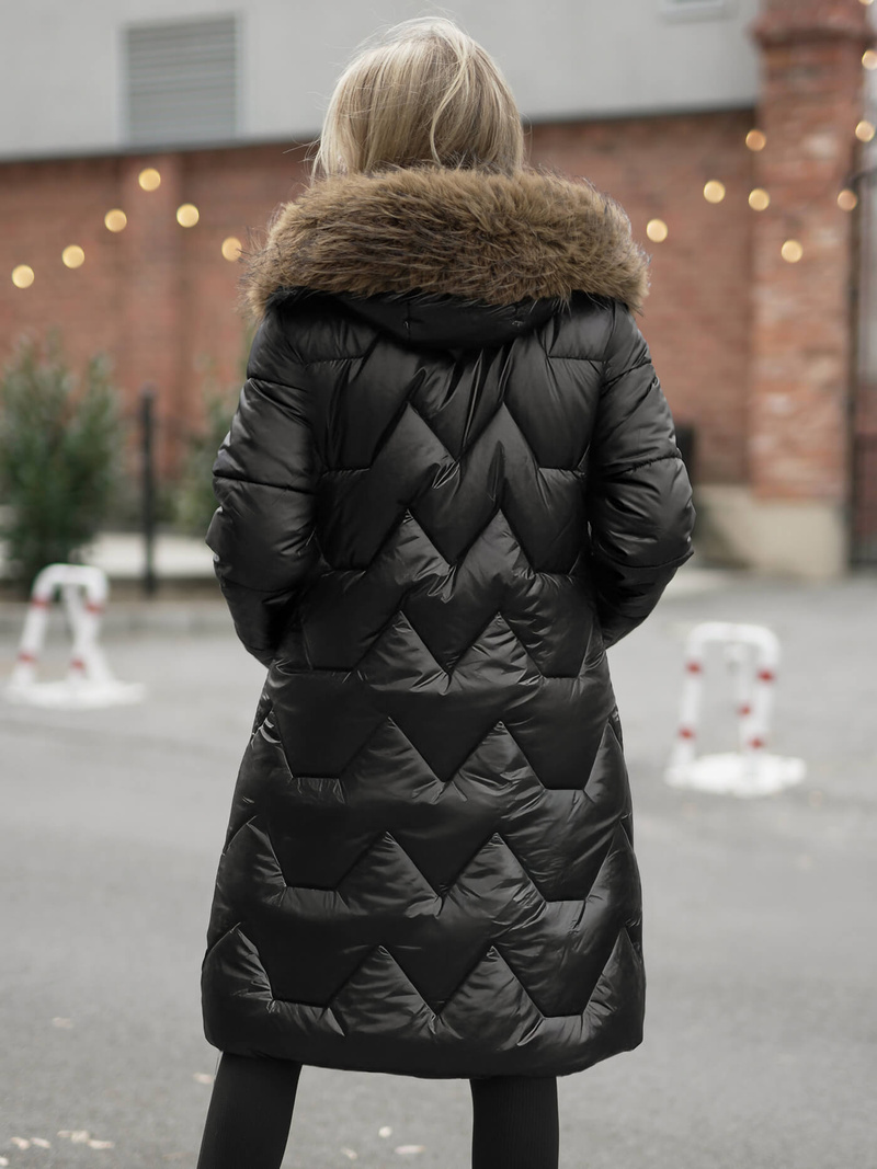 Ženska zimska jakna črna OZONEE O/5M3229/392Z