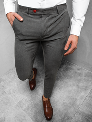  Moške kratke jeans hlače grafitne OZONEE DJ/5512