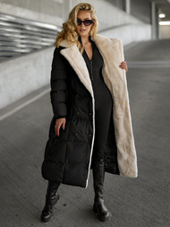 Ženska jakna črno-beli OZONEE JS/16M9168/392B