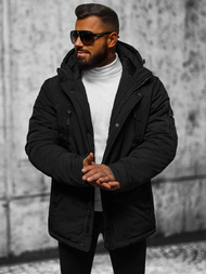 Moška zimska jakna črna OZONEE JS/5M718/392