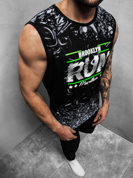 Moška majica brez rokavov črna OZONEE JS/KS2075Z