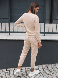 Ženski dvodelni komplet trenirka bež OZONEE O/MB2037/21