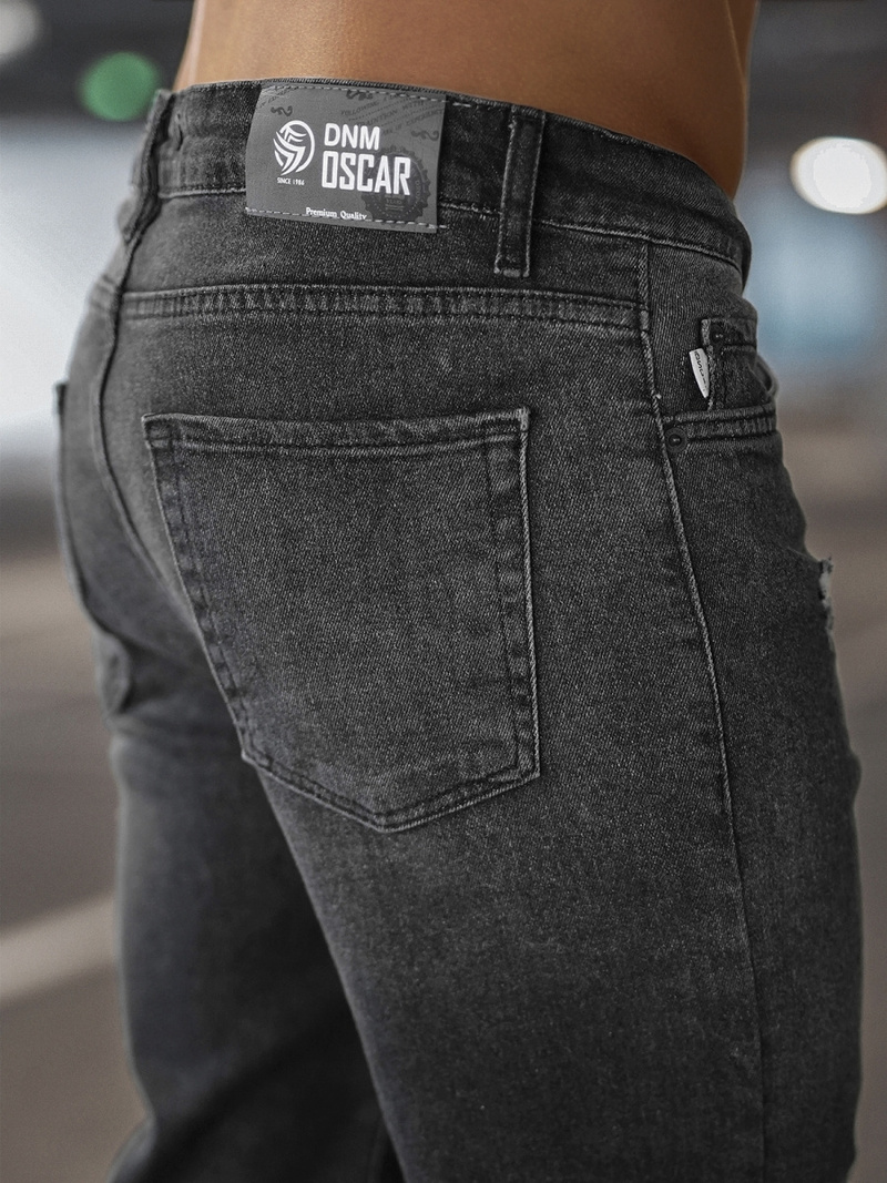 Moške hlače jogger grafitne OZONEE DO/6108/5