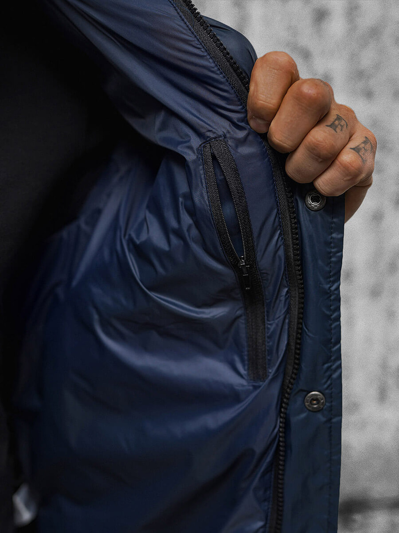 Moška prehodna jakna mornarsko modra OZONEE JS/5M3102/215