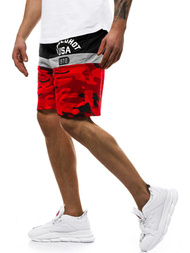 Moške kratke hlače rdeče OZONEE JS/KK300157