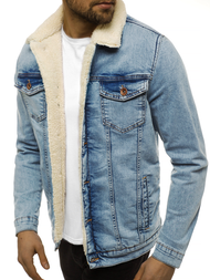 Moška jeans jakna svetlo-modra OZONEE BN/5940