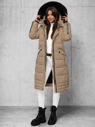 Ženska jakna temno bež OZONEE O/W377