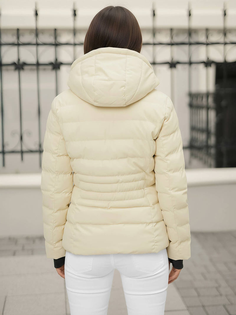 Ženska zimska jakna ecru OZONEE JS/M769/281Z