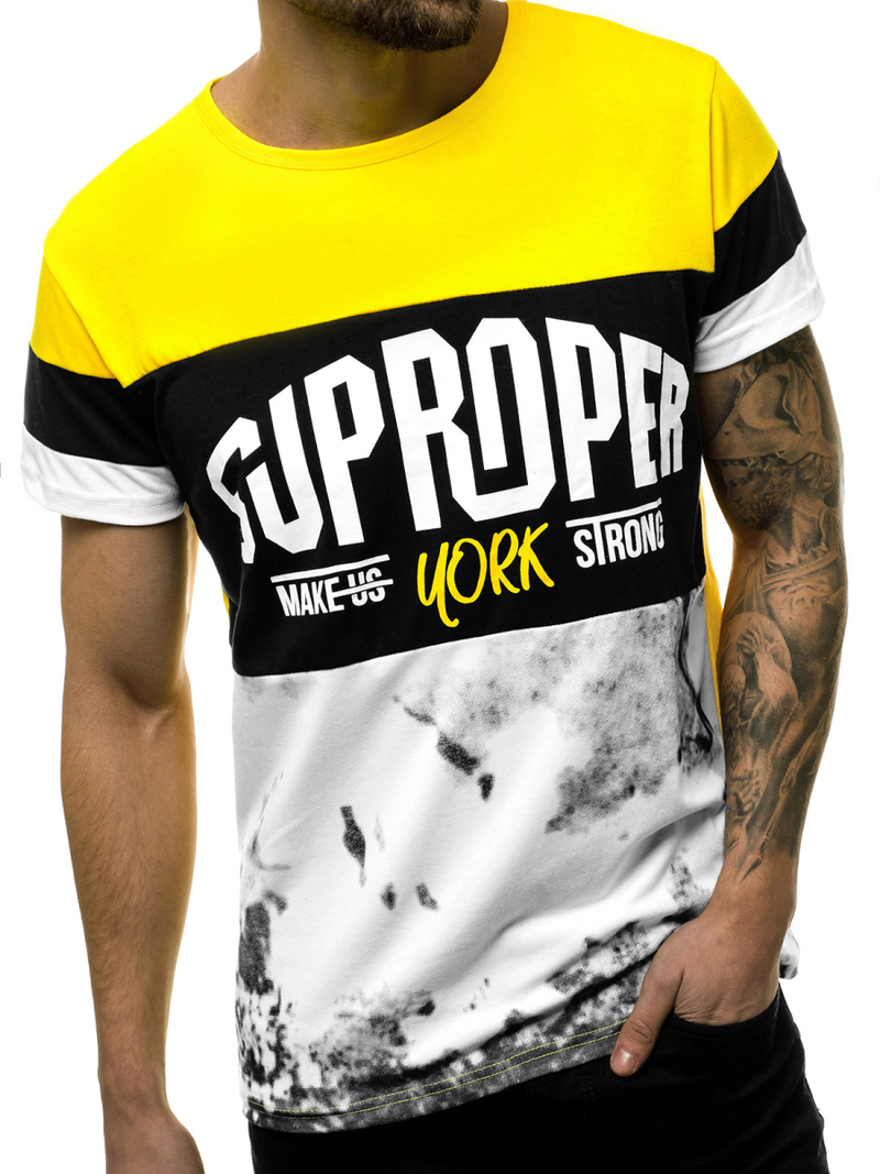 Moška majica rumena OZONEE JS/KS1974