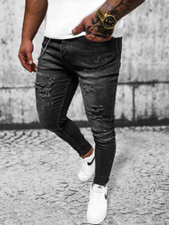 Moške kavbojke Črne OZONEE O/MB465