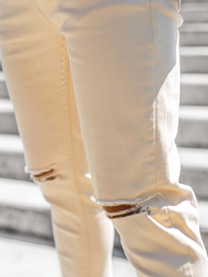 Moške kavbojke jogger bež OZONEE DP/596