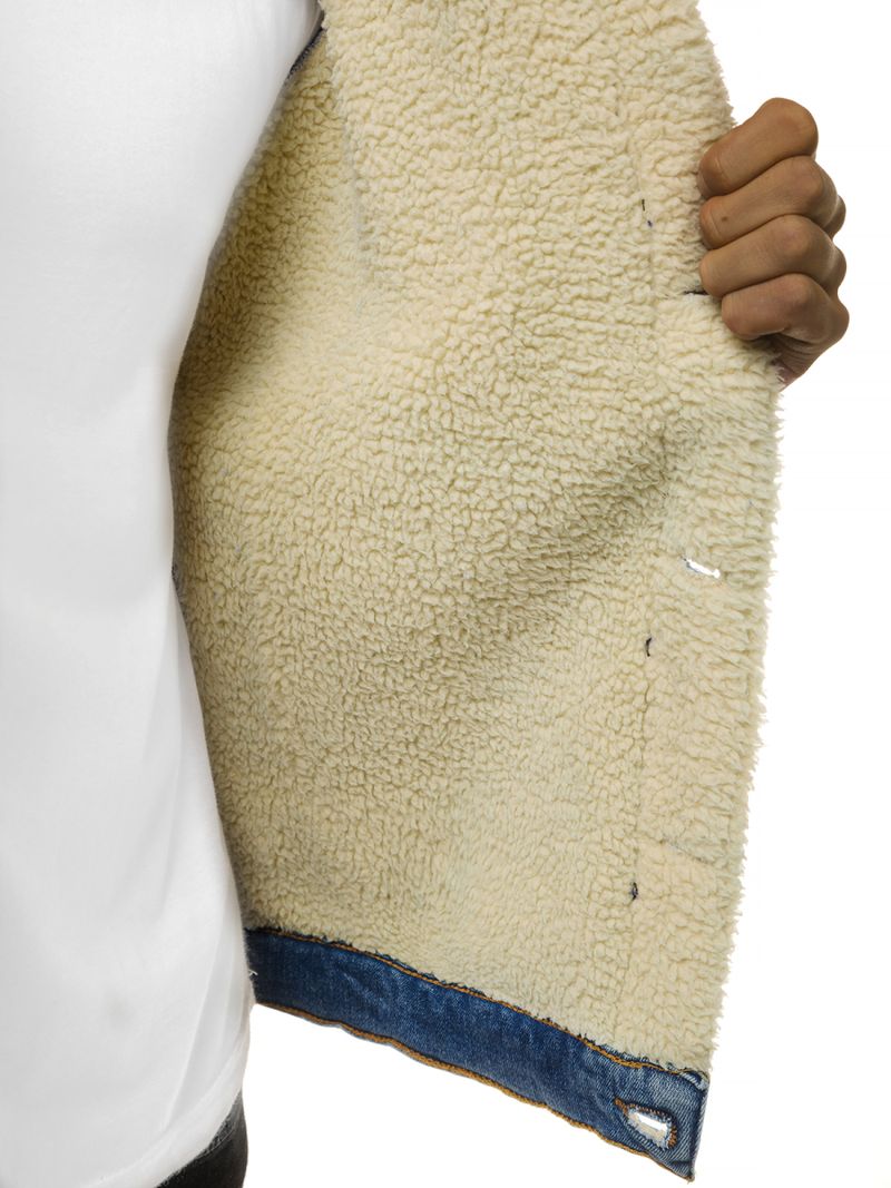 Moška jeans jakna svetlo-modra OZONEE BN/5938