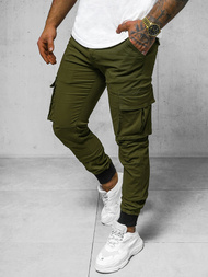 Moške Hlače Cargo Jogger zelene OZONEE NB/MP0208MVZ