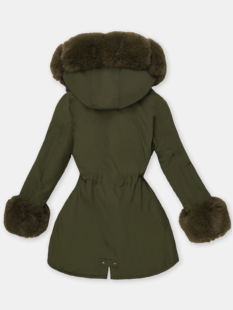 Ženska zimska jakna zelena OZONEE JS/16M9062/136