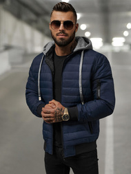 Moška jakna mornarsko modra OZONEE JS/8M985/215