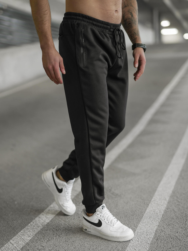 Moške športne hlače črne OZONEE JS/17K1998/3