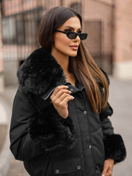 Ženska zimska jakna črna OZONEE O/H833