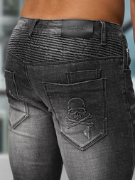 Moške Kavbojke Črne OZONEE NB/MP0070NZ