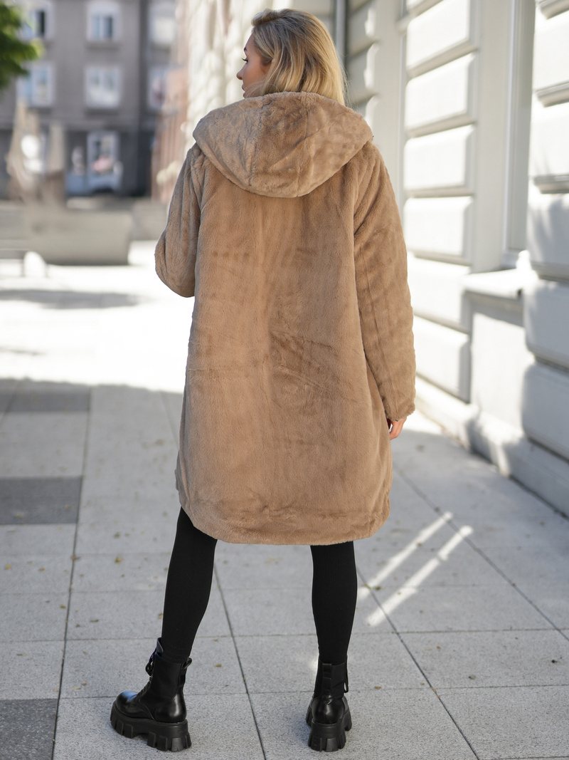 Ženska dolga zimska jakna črna OZONEE JS/5M3352/392