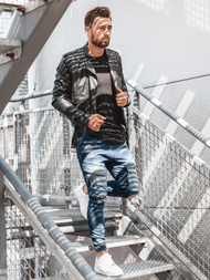 Moške kavbojke jogger temno-modre OZONEE G/1067