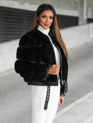 Ženska jakna črna OZONEE JS/11Z8080Z