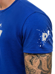 Moška majica modra OZONEE JS/SS100730Z