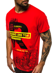 Moška majica rdeča OZONEE JS/KS1945