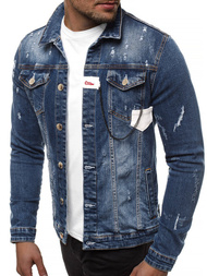 Moška jeans jakna temno-modra OZONEE G/600