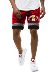 Moške kratke hlače rdeče OZONEE JS/KK300152