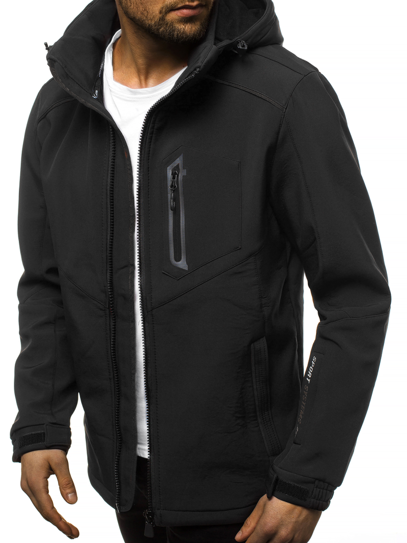 Moška softshell jakna črna OZONEE GE/12259