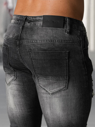 Moške Kavbojke Črne OZONEE NB/MP0075NZ