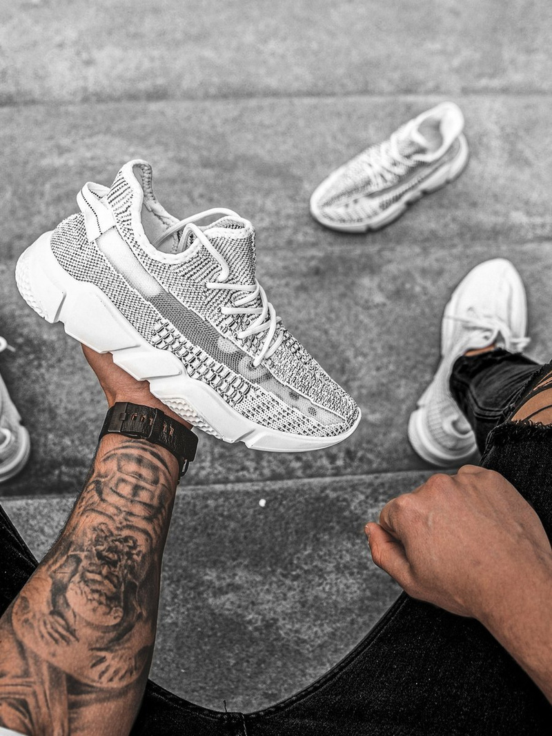 Moške superge belo-črne OZONEE O/503