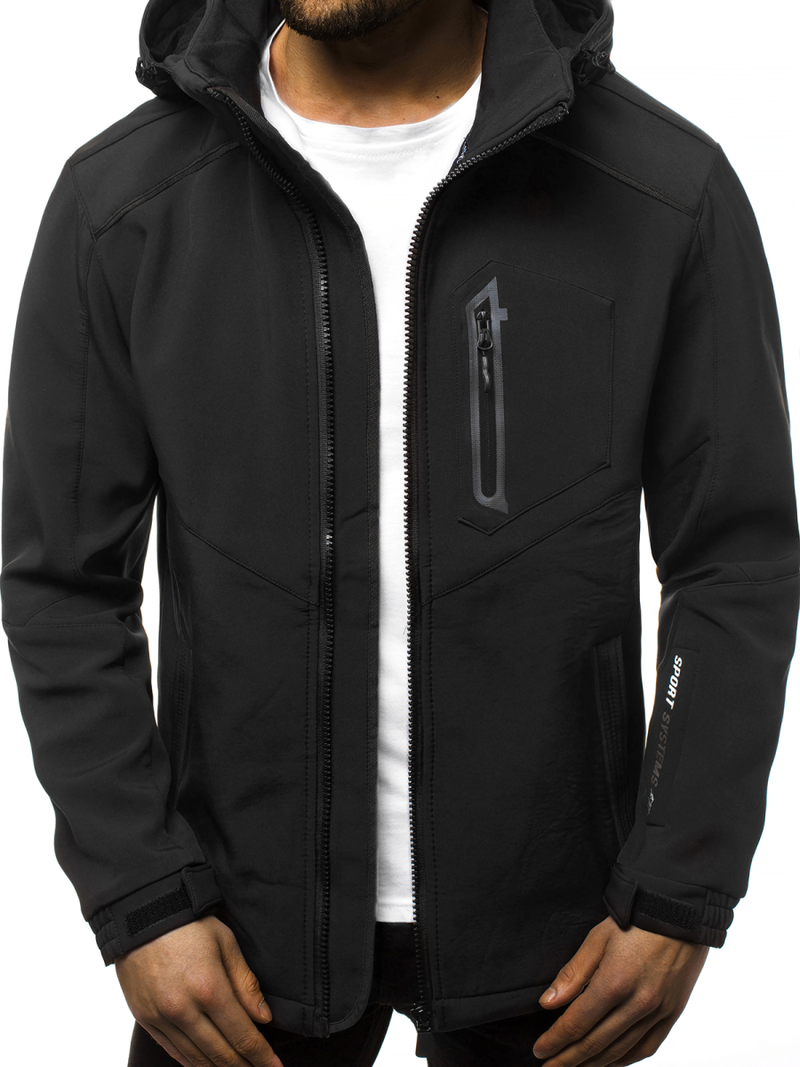 Moška softshell jakna črna OZONEE GE/12259